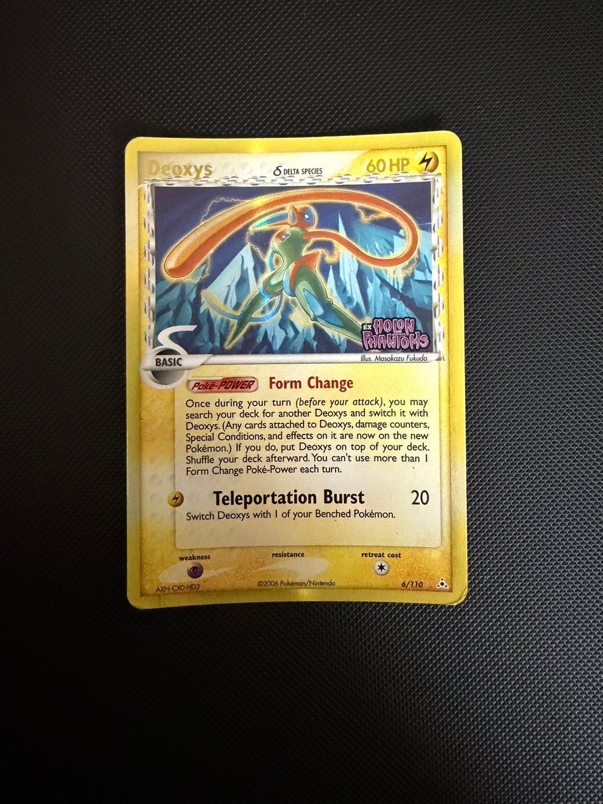 Pokémon Deoxys δ 6/110 EX Holon Phantoms Stamped Holo, Hobby en Vrije tijd, Verzamelkaartspellen | Pokémon, Ophalen of Verzenden