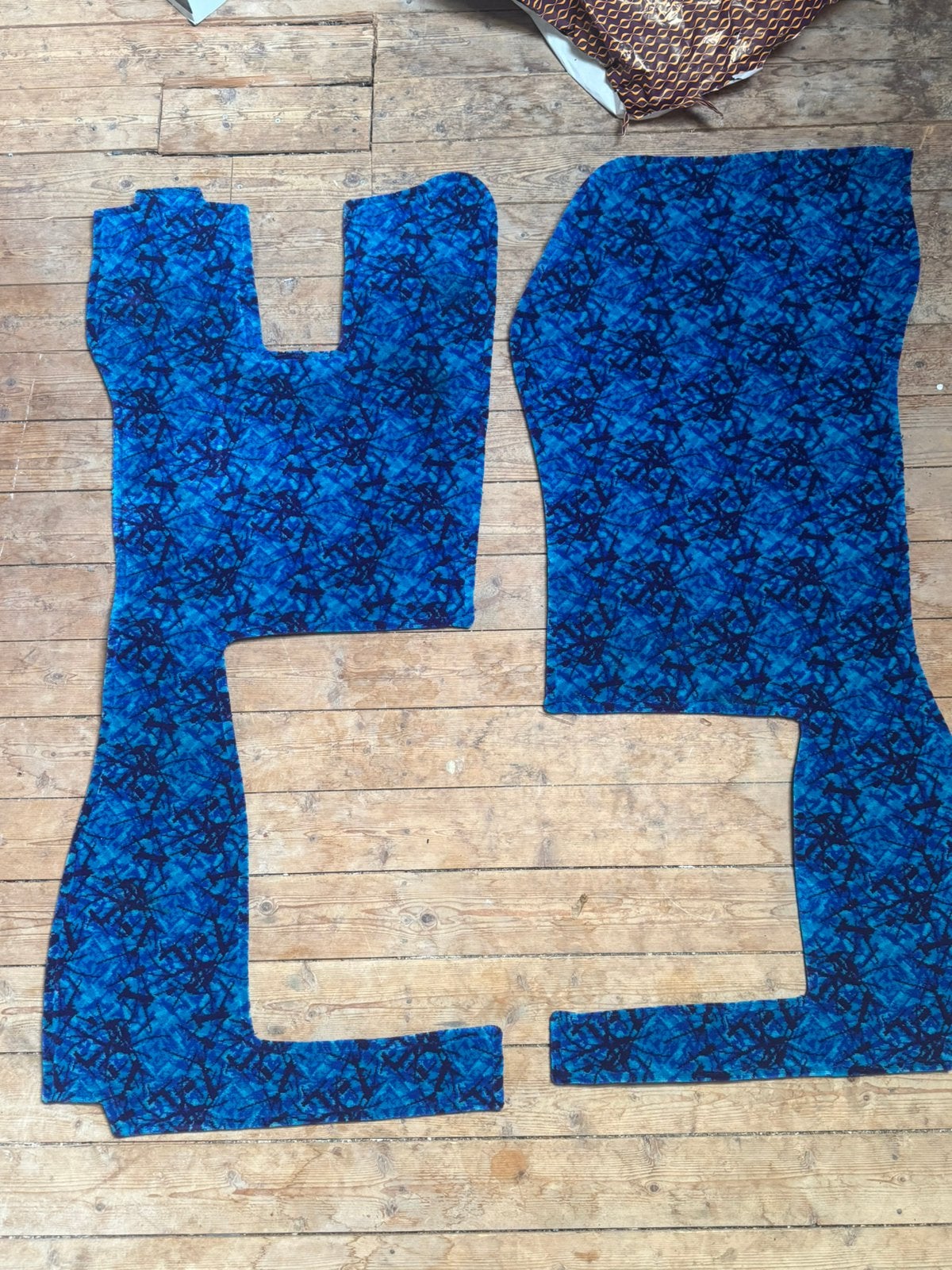 Scania vloermatten blauw deense pluche, Auto-onderdelen, Vrachtwagen-onderdelen, Ophalen, Gebruikt, Scania, Interieur en Bekleding