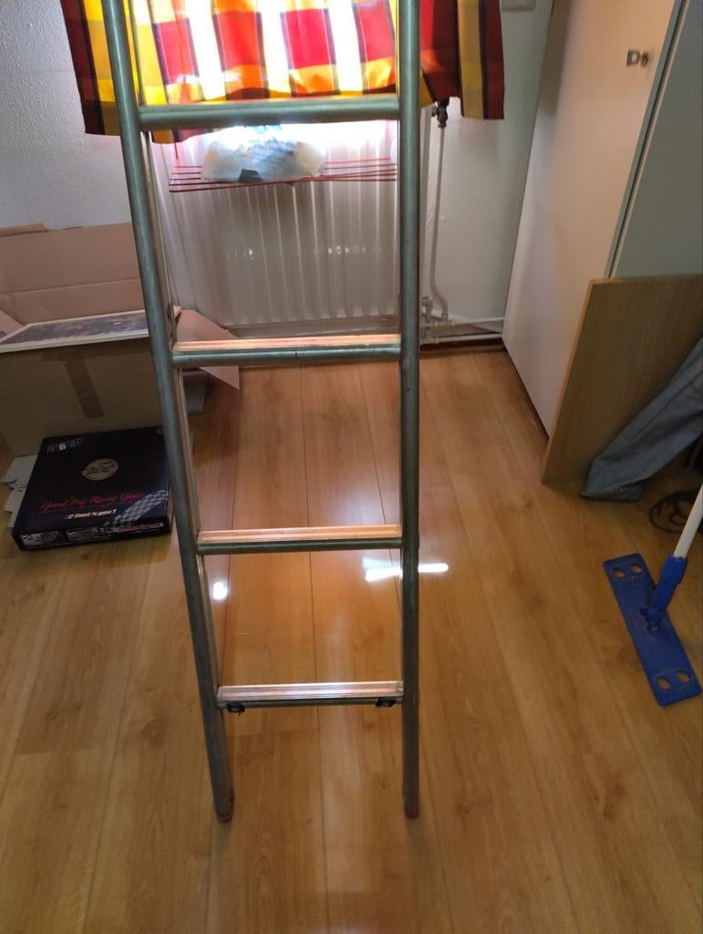 Aluminium ladder 12 sporten - 355 cm - Ideaal voor zolder, Ophalen, Gebruikt, Ladder, 2 tot 4 meter