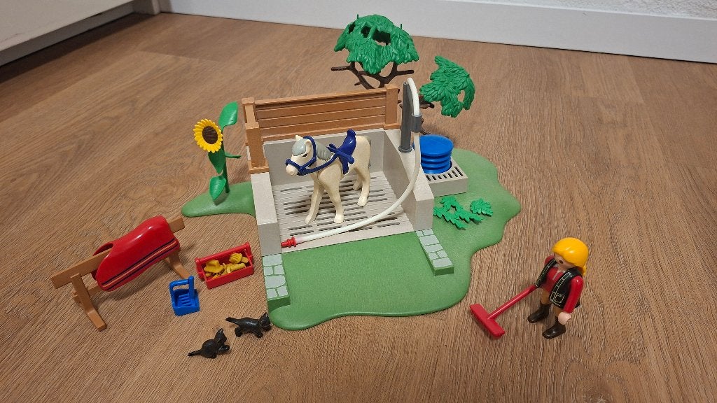 Playmobil paardenwasplaats 4193, Kinderen en Baby's, Speelgoed | Playmobil, Complete set, Overige typen, Ophalen of Verzenden