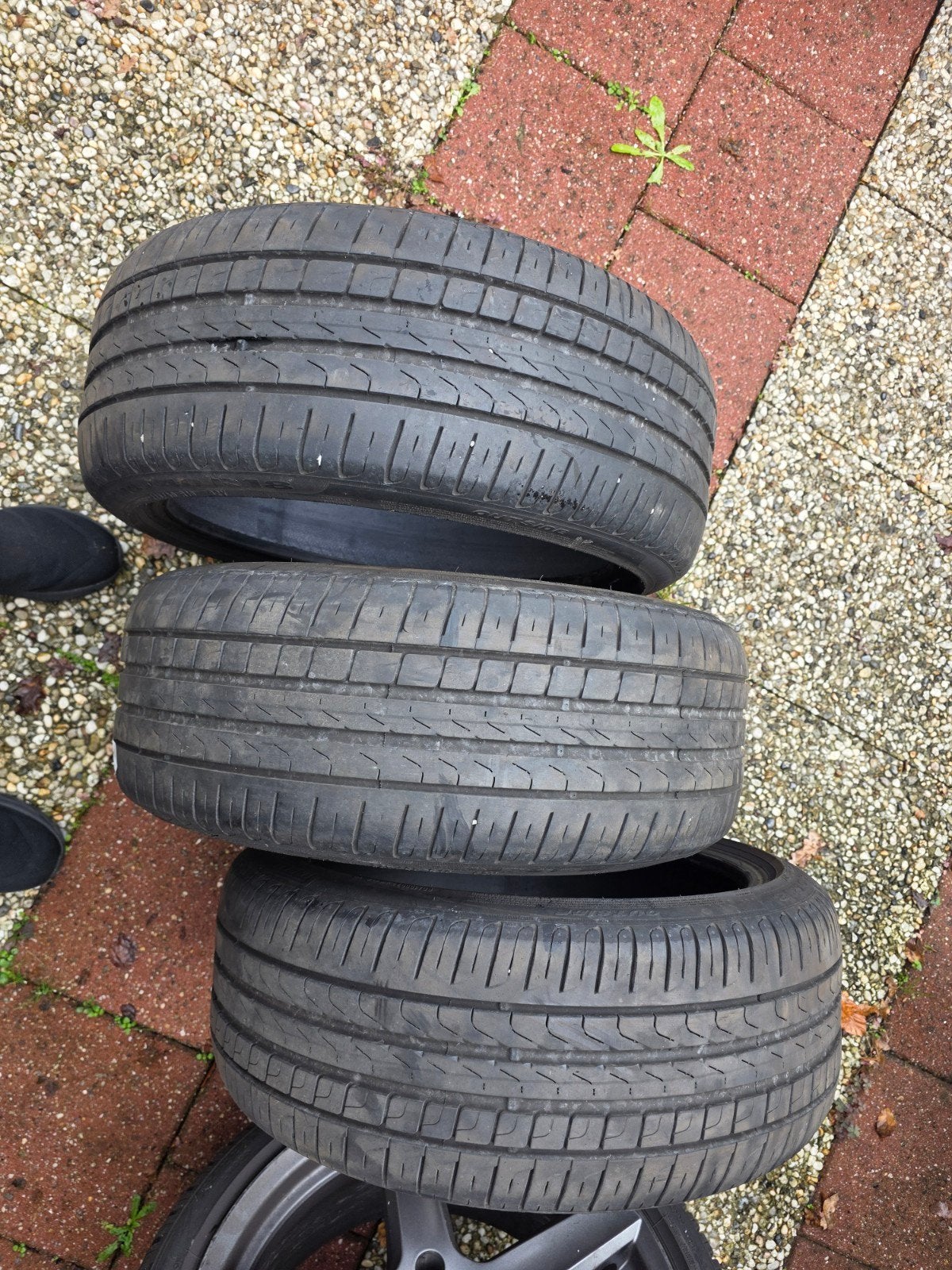 3x Pirelli 225/40 R18 Cinturato P7 Runflat Zomerbanden, Ophalen, 18 inch, Gebruikt, Band(en)