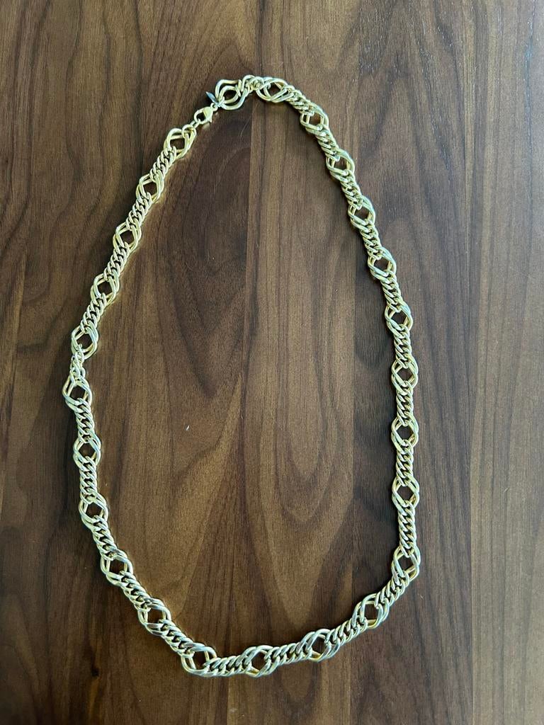 Halsketting Monet, verguld, 67 cm, Sieraden, Tassen en Uiterlijk, Kettingen, Ophalen of Verzenden, Zo goed als nieuw, Goud, Overige materialen