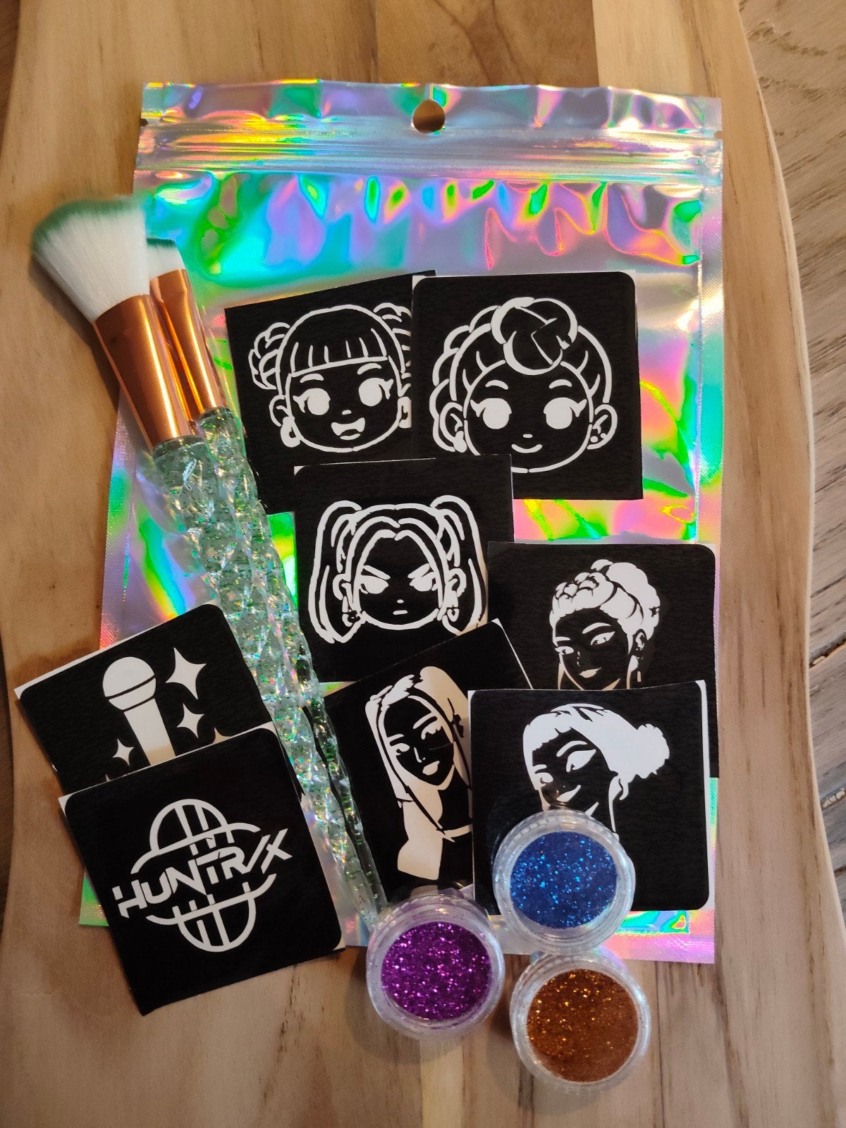 KPOP Huntrix glittertattoo setje, Ophalen of Verzenden, Nieuw