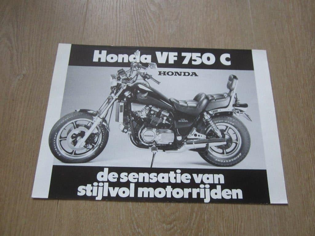 Honda VF 750 C brochure folder 1987 ?, Ophalen of Verzenden, Honda