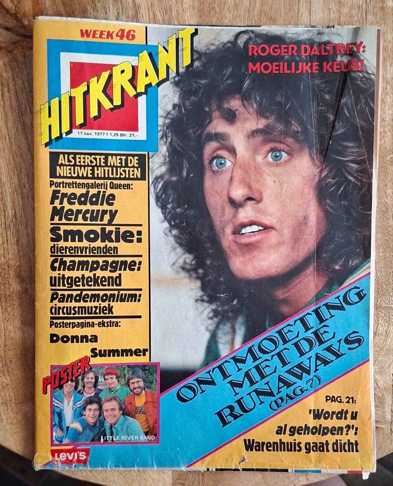 Hitkrant (Weekblad) nr 46 (17 November 1977)Compleet Vintage, Ophalen of Verzenden, 1960 tot 1980, Tijdschrift