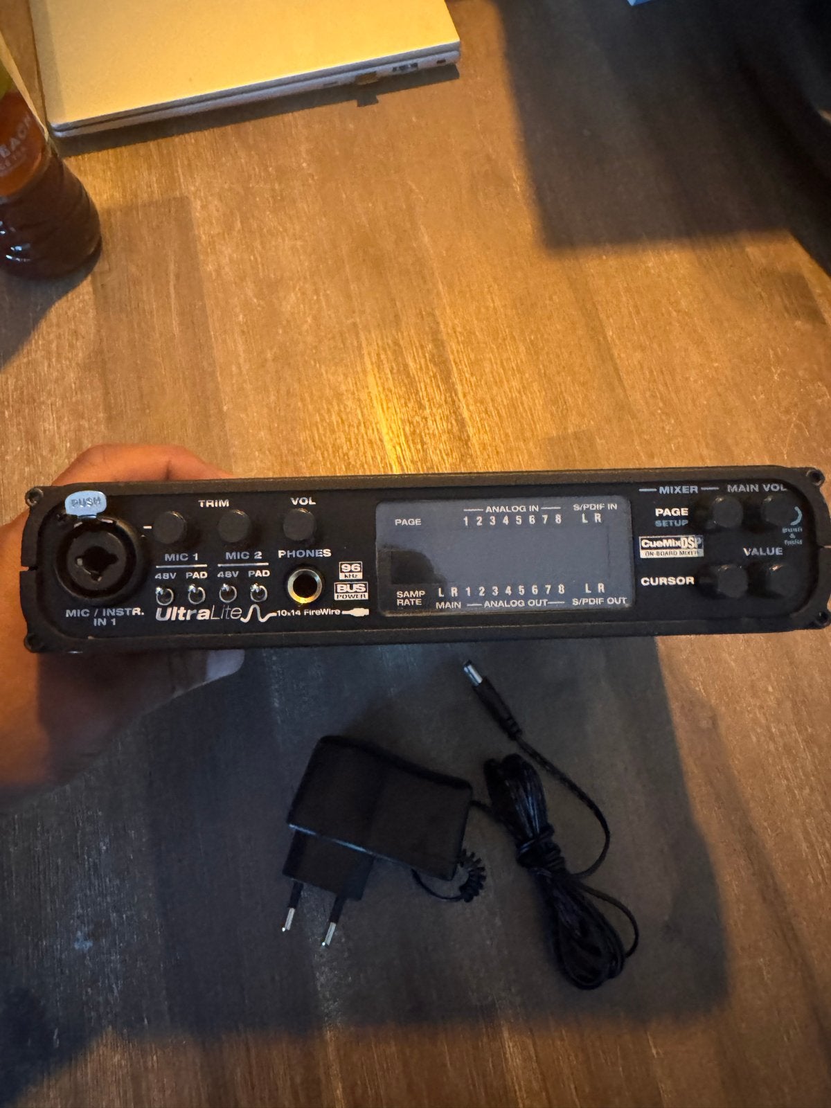 MOTU UltraLite FireWire Audio Interface, Ophalen of Verzenden, Gebruikt, 10 tot 20 kanalen, Microfooningang