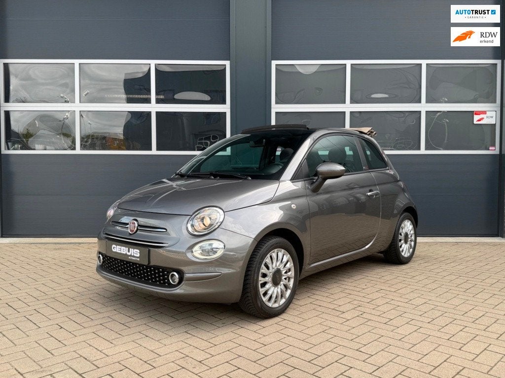 Fiat 500 C 1.0 Hybrid Lounge *Navi*Cabrio*LM Velgen*, Auto's, Voorwielaandrijving, Stof, Gebruikt, Euro 6