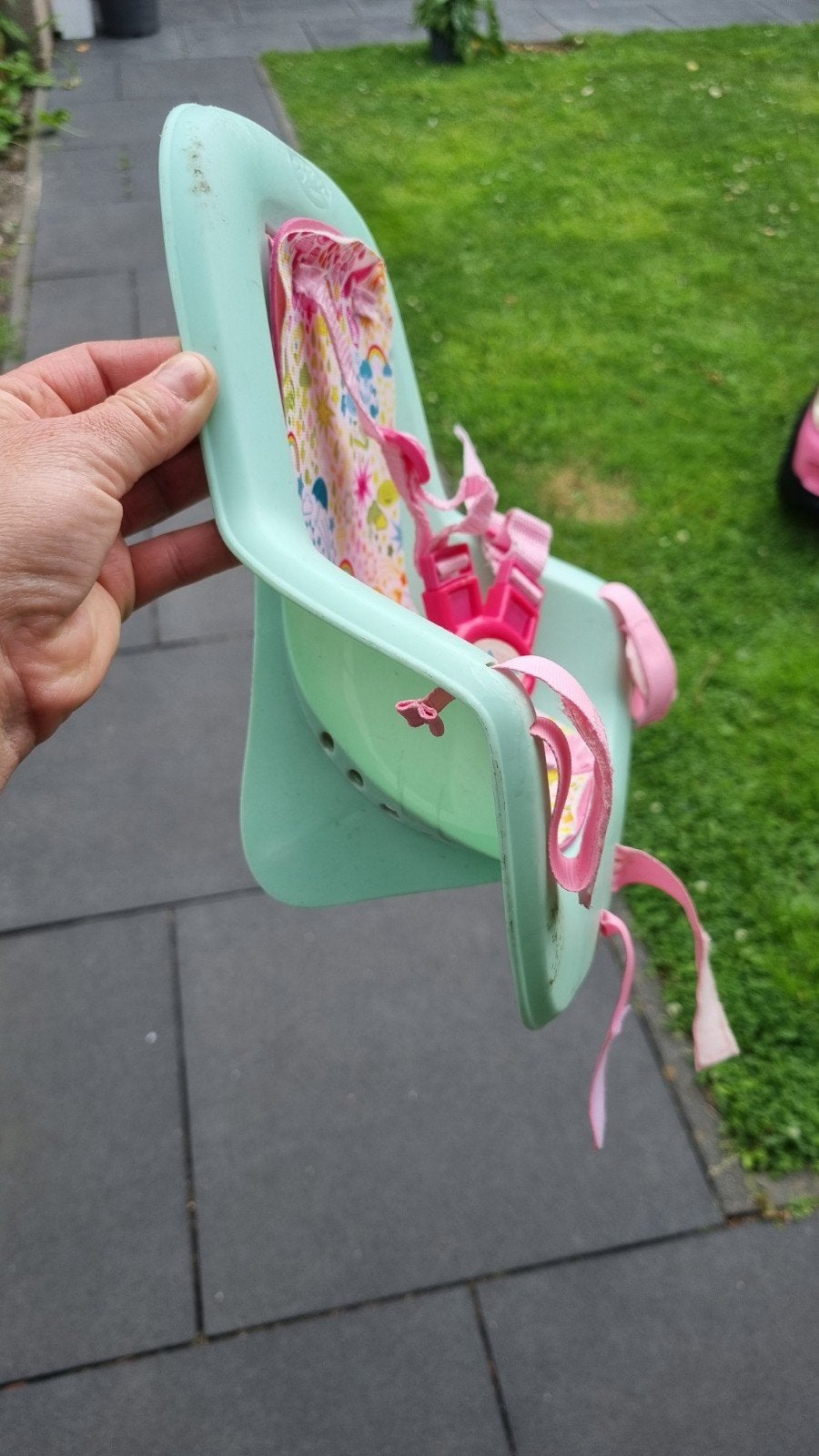 Baby Born fietsstoeltje voor poppen, Ophalen of Verzenden, Gebruikt, Achterzitje, Baby Born