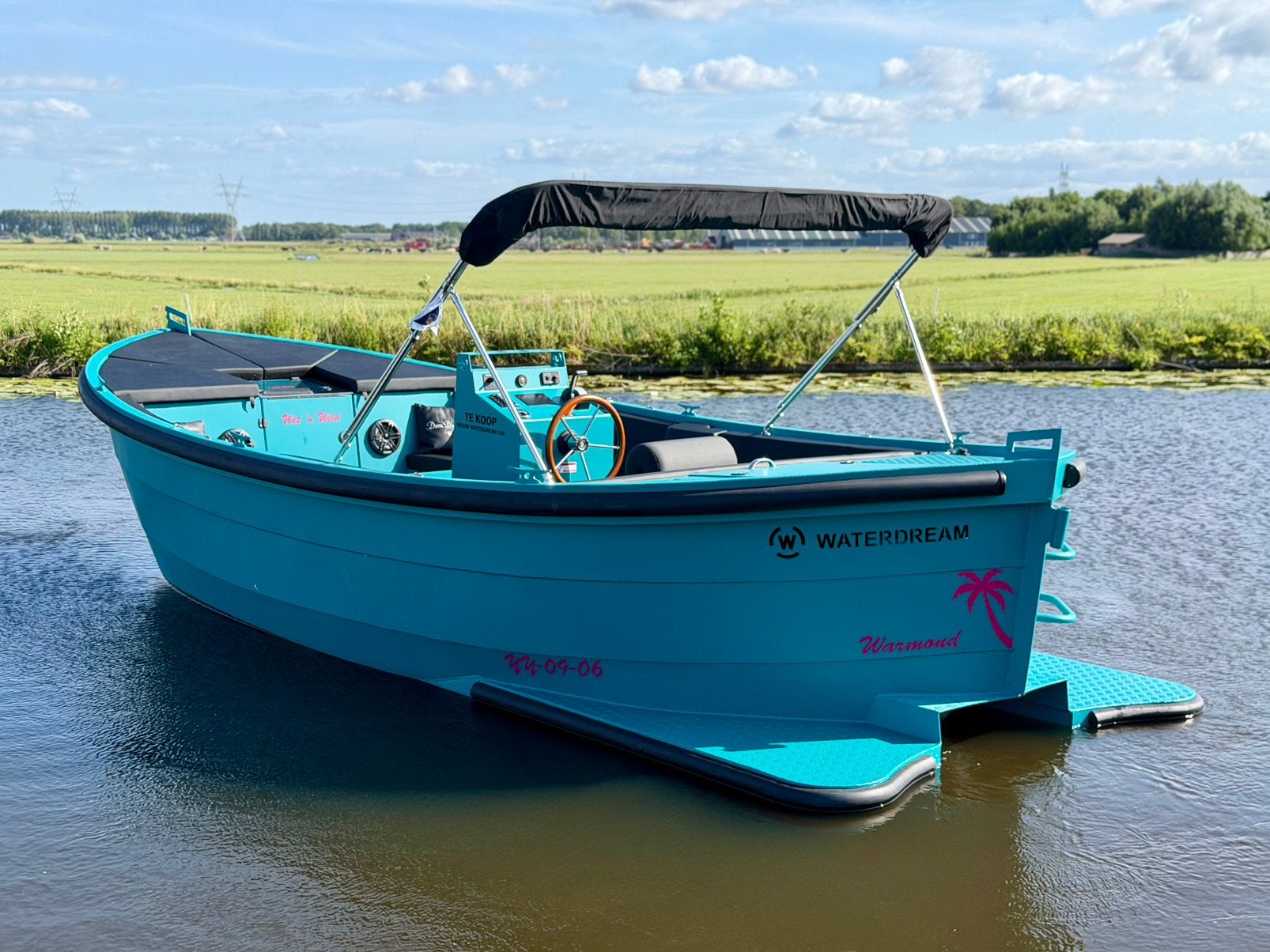 *DEMO* 2026 Waterdream 740 Alu sloep 135pk Honda, Watersport en Boten, Ophalen, Zo goed als nieuw, Aluminium, Biminitop