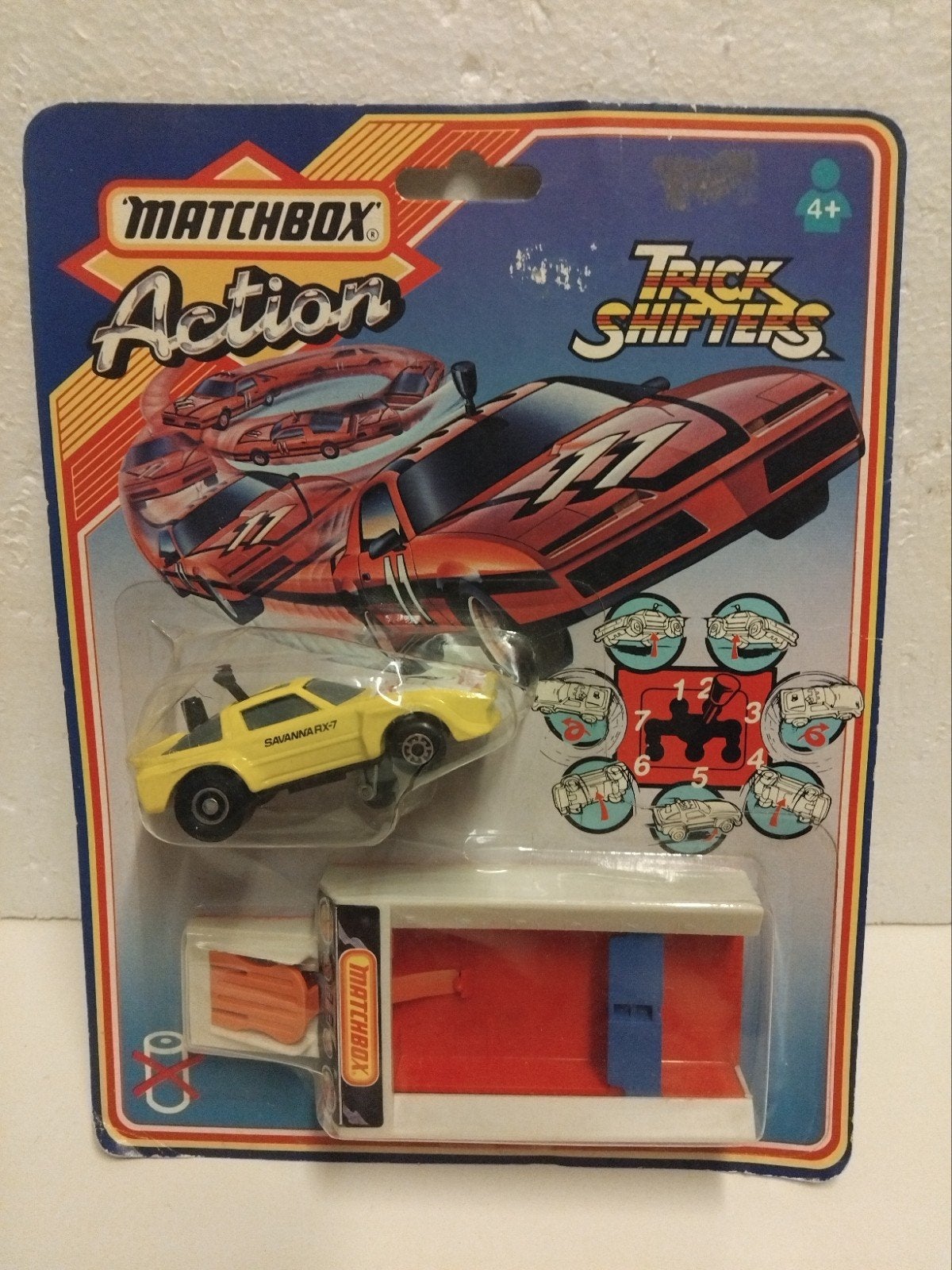 1987 Matchbox Trick Shifters Mazda RX7, Ophalen of Verzenden, Zo goed als nieuw, Auto