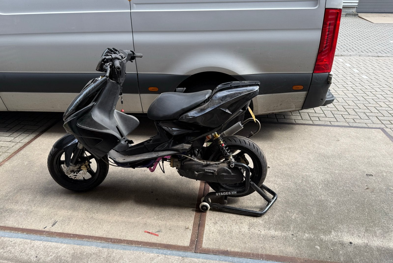 Yamaha Aerox Scooter - Zwart, Gebruikt, Ophalen, Gebruikt, Maximaal 45 km/u