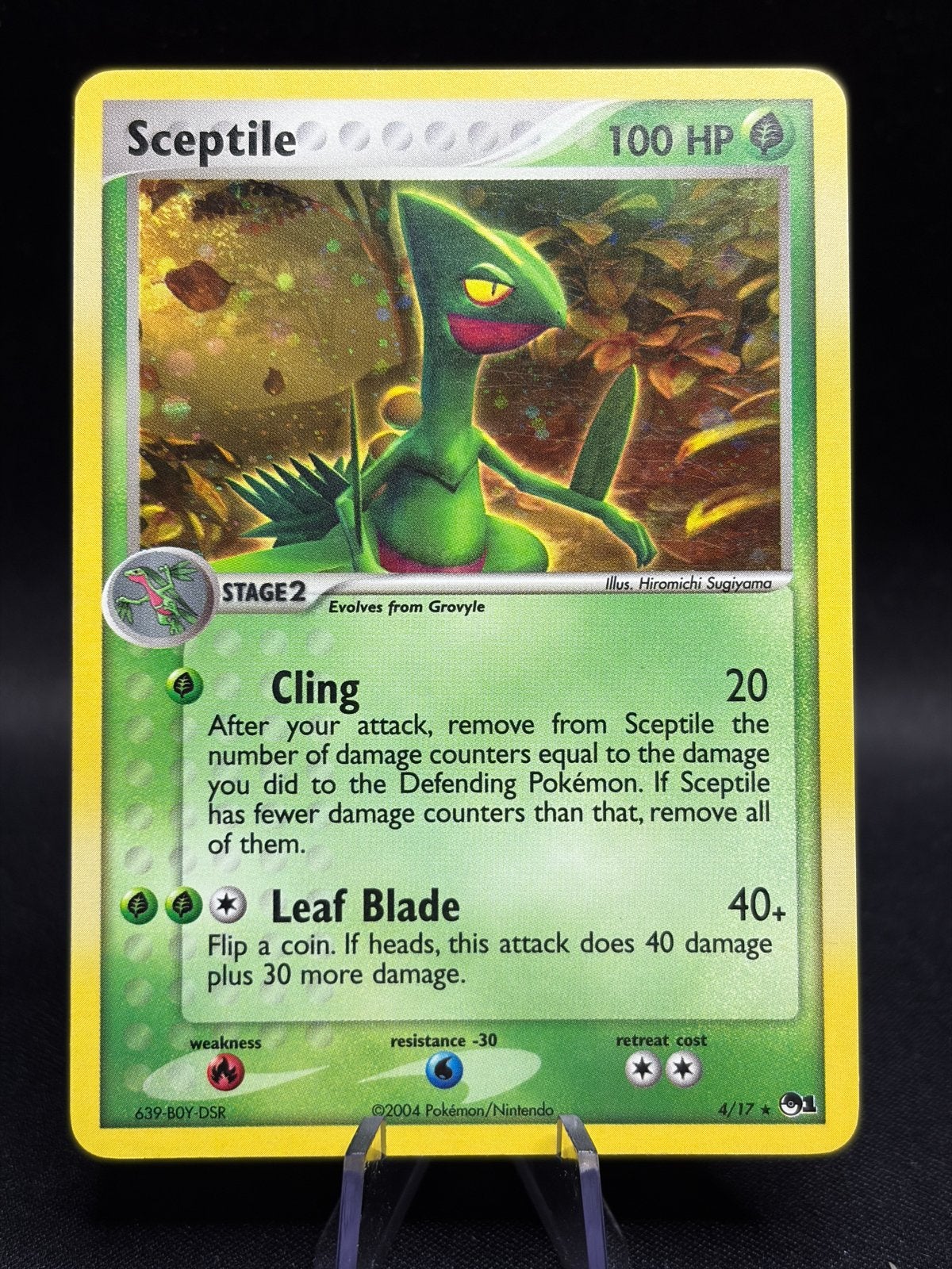 Sceptile 4/17 POP Series 1 Holo, Ophalen of Verzenden, Zo goed als nieuw, Losse kaart, Foil