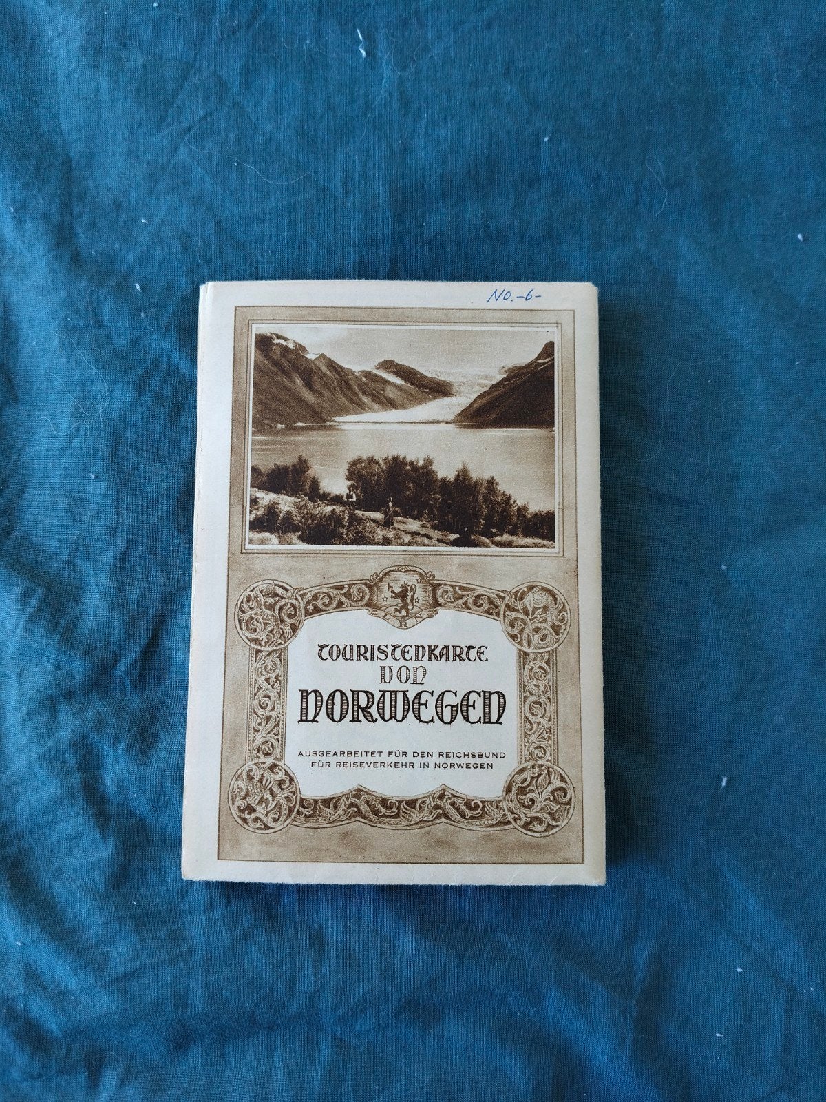 Oude Touristenkarte von Norwegen jaren 20, Boeken, Atlassen en Landkaarten, Verzenden, Europa Overig, 1800 tot 2000, Landkaart