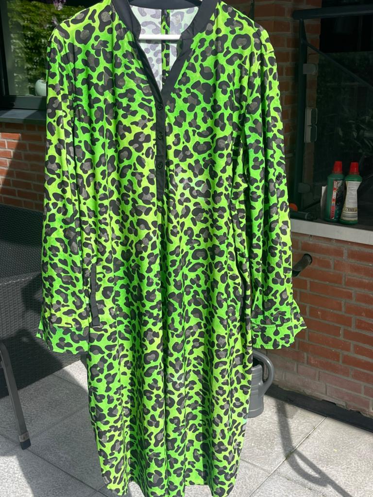 Plus basics plusbasics jurk maat 50, Kleding | Dames, Grote Maten, Verzenden, Zo goed als nieuw, Groen, Jurk