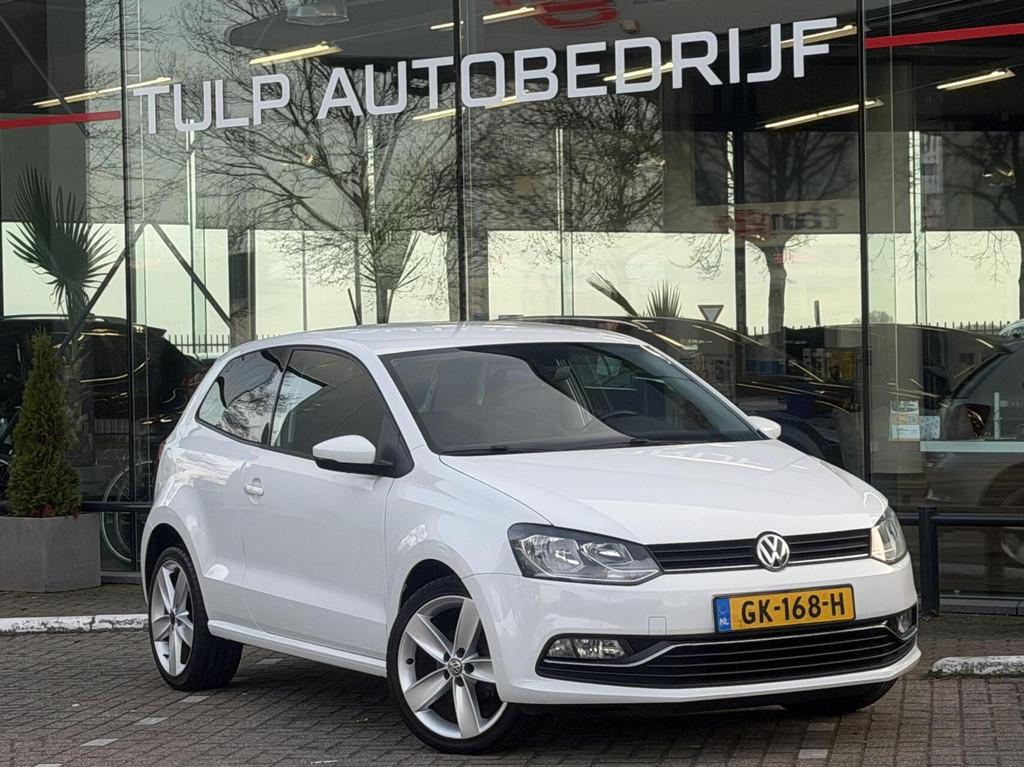 Volkswagen Polo 1.2 TSI Highline Airco Cruise Clima 2eEig NA, Stof, 4 cilinders, Start-stop-systeem, Wit