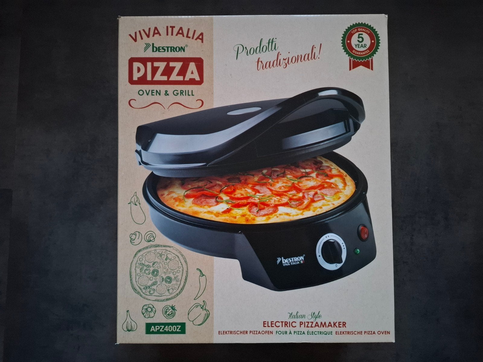 Bestron Pizza Oven & Grill - nieuw en ongeopend, Ophalen, Minder dan 45 cm, Overige merken, Minder dan 45 cm