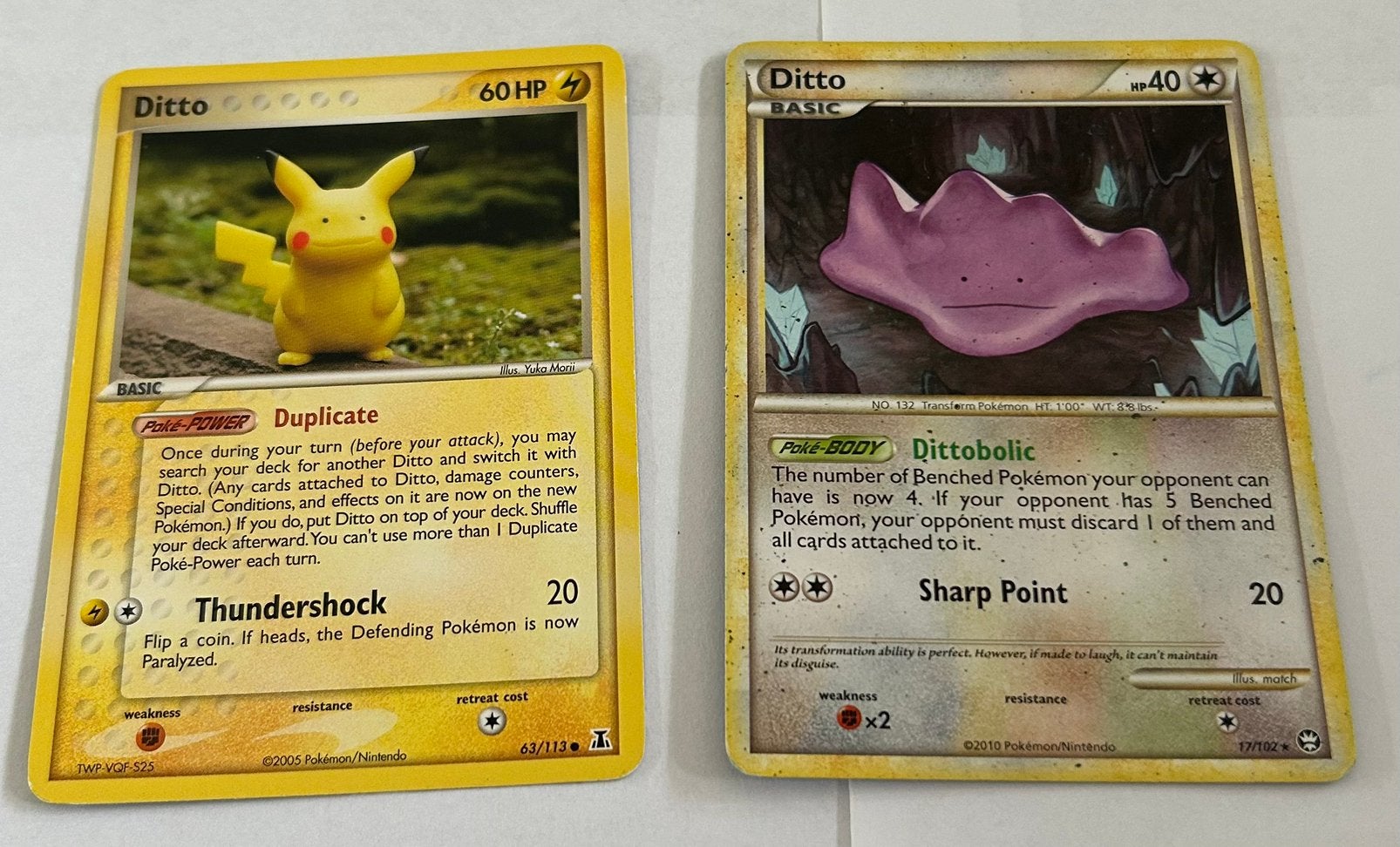 Pokemon ditto, Ophalen, Zo goed als nieuw
