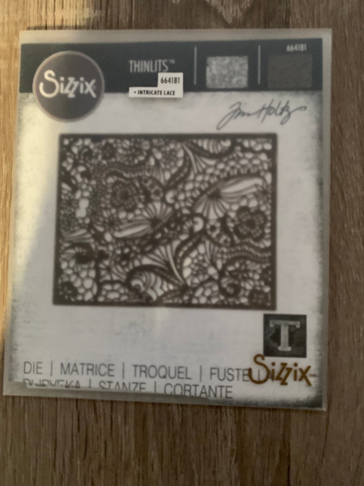 Tim Holtz sizzix thinlit stansen, Verzenden, Zo goed als nieuw