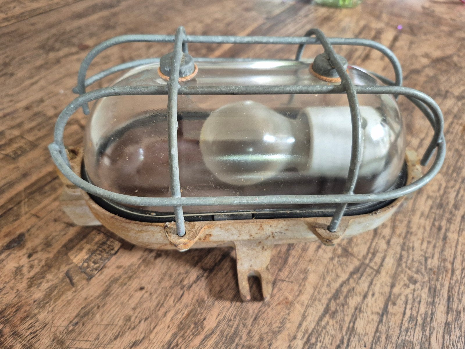 Robuuste Kooilamp Buitenlamp - Mijnlamp, Metaal, Overige merken, Gebruikt, Waterbestendig