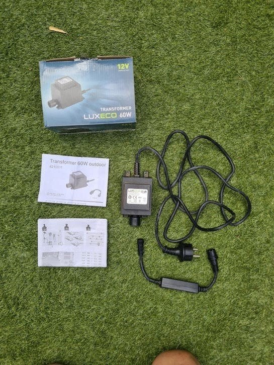 Luxeco 12V Transformator Buitenverlichting 60W (IP67), Ophalen of Verzenden, Netvoeding, Minder dan 50 watt