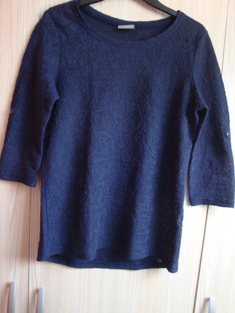 Donker blauwe VERO MODA trui van dicht kant. Maat M., Maat 38/40 (M), Blauw, Vero Moda, Ophalen of Verzenden