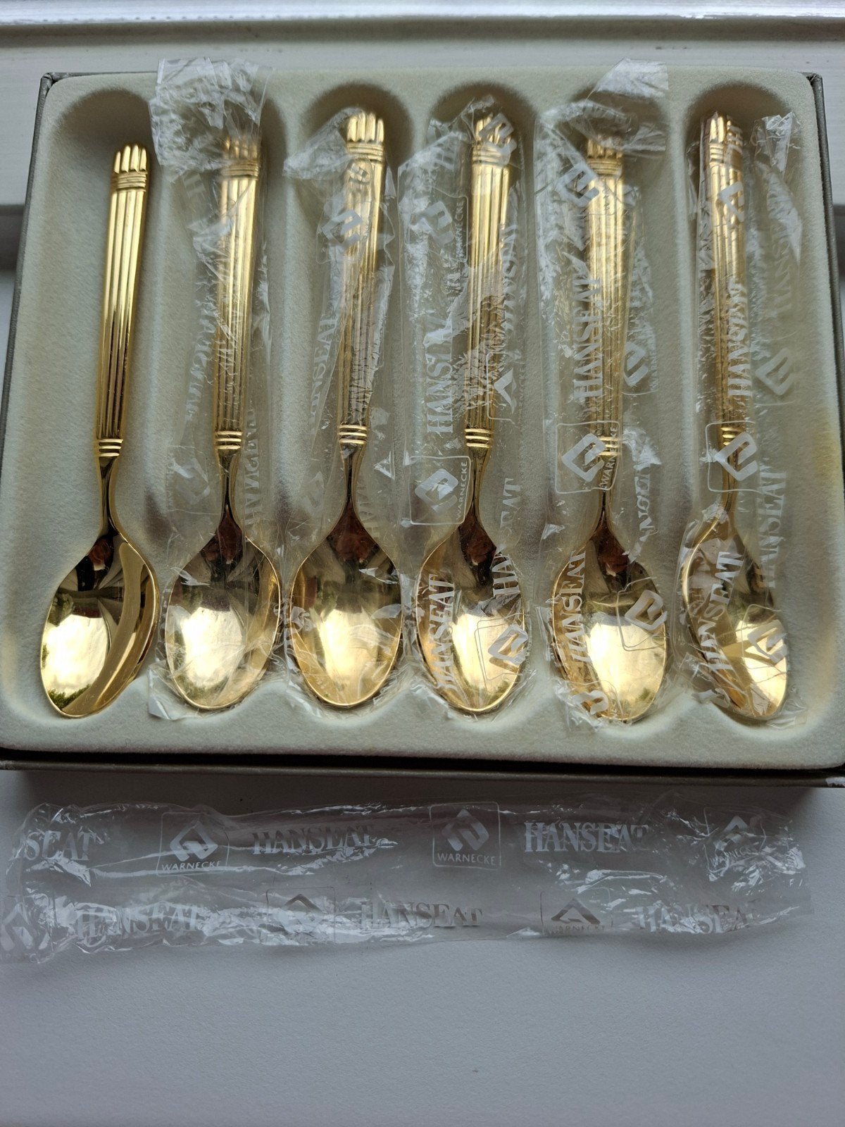 Goudkleurige theelepels, Ophalen of Verzenden