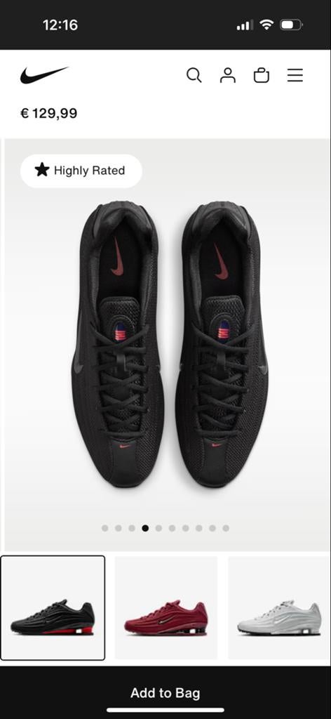 Nike Shox TL Sneakers size 40, Kleding | Dames, Schoenen, Zo goed als nieuw, Sneakers of Gympen, Zwart, Ophalen of Verzenden