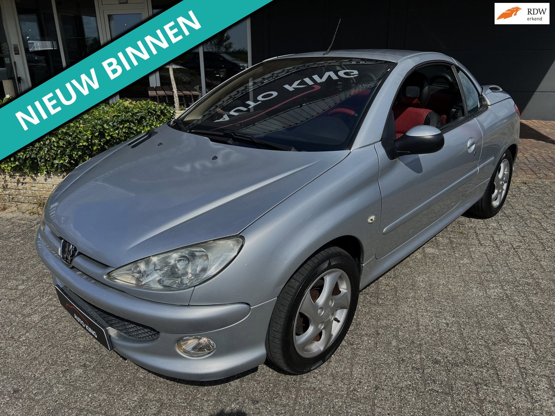 Peugeot 206 CC 1.6-16V ROLAND GARROS ECC/LED/STOELVERW/LMV A, Auto's, Peugeot, Voorwielaandrijving, Gebruikt, 4 cilinders, Cabriolet