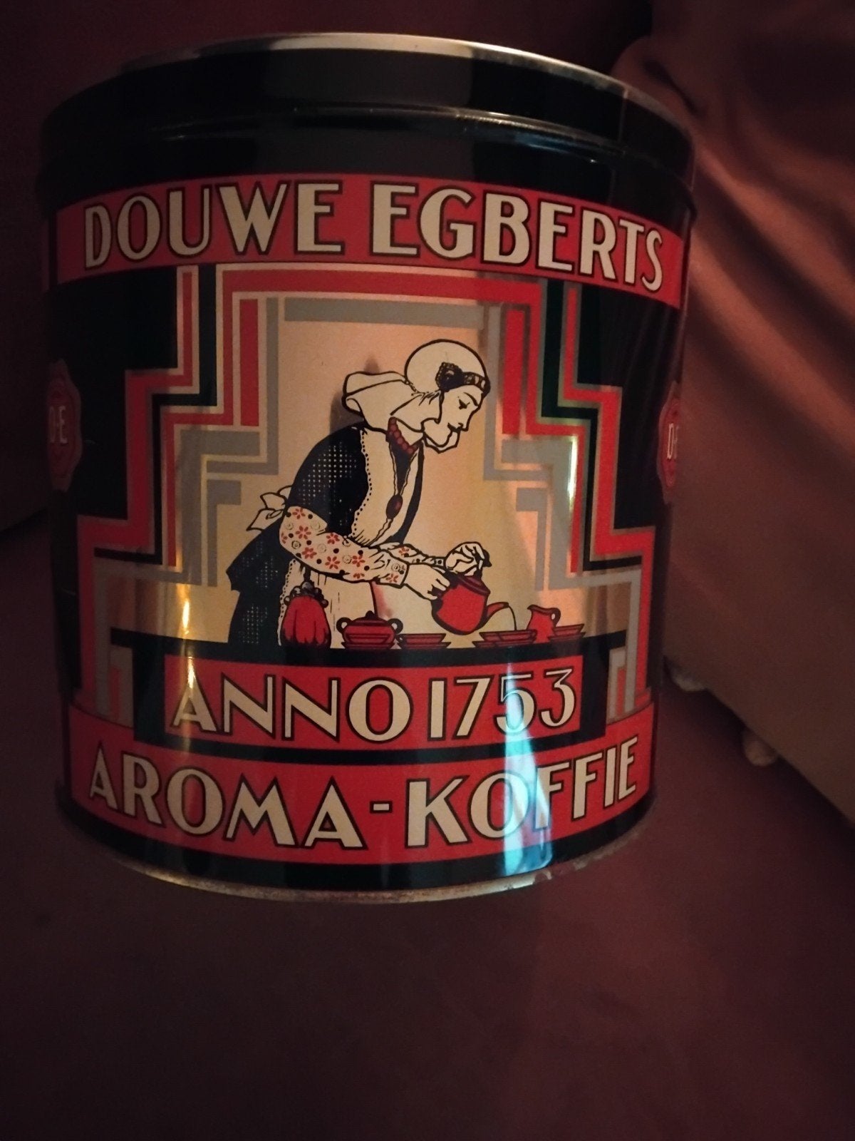 Vintage Douwe Egberts Aroma Koffie Blik - Anno 1753, Ophalen