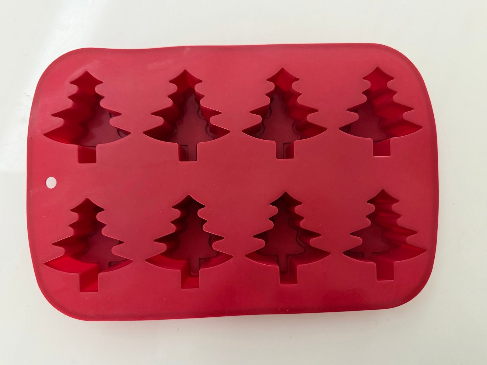 Siliconen Bakvorm Kerstboom - rood, Ophalen of Verzenden, Zo goed als nieuw