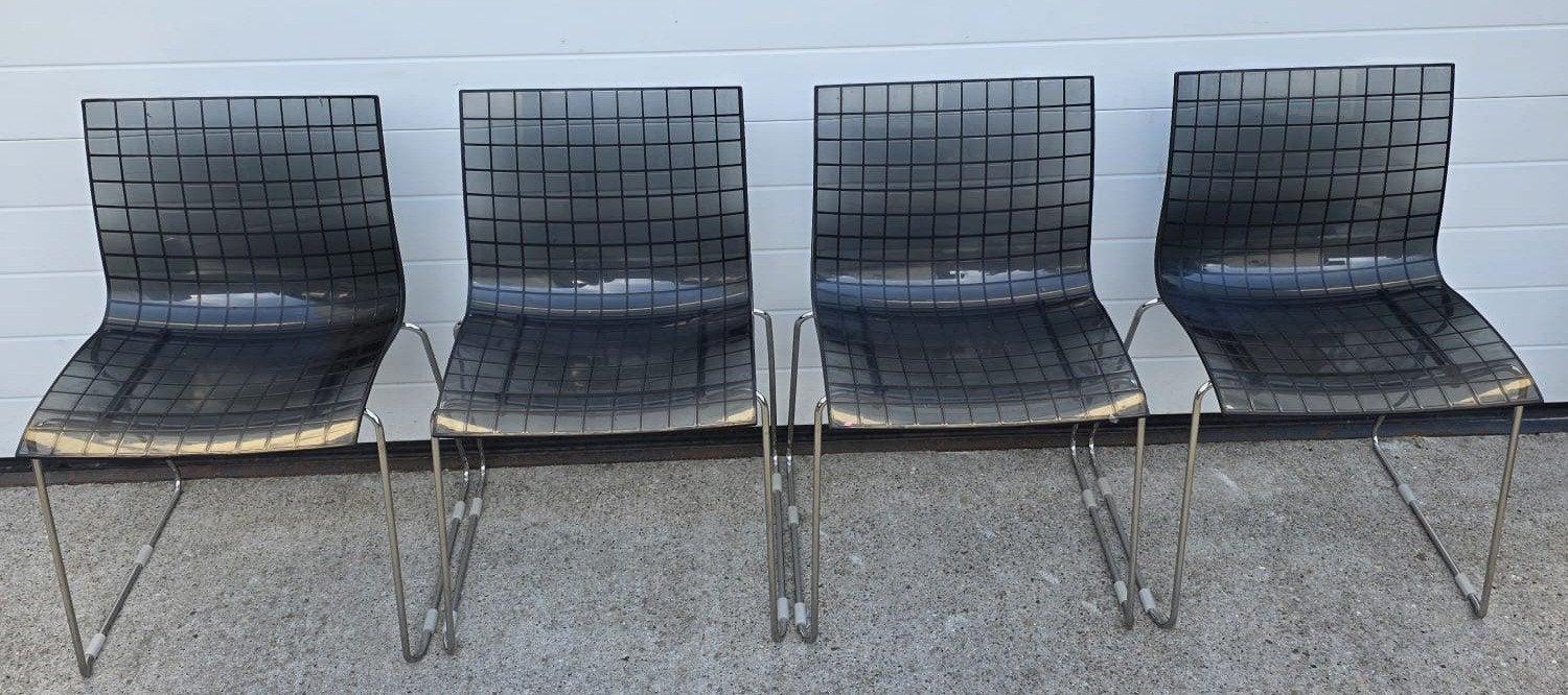 7 x Marco Maran design stoelen vergaderstoelen buisframe, Ophalen of Verzenden, Zo goed als nieuw, Zwart, Vijf, Zes of meer stoelen