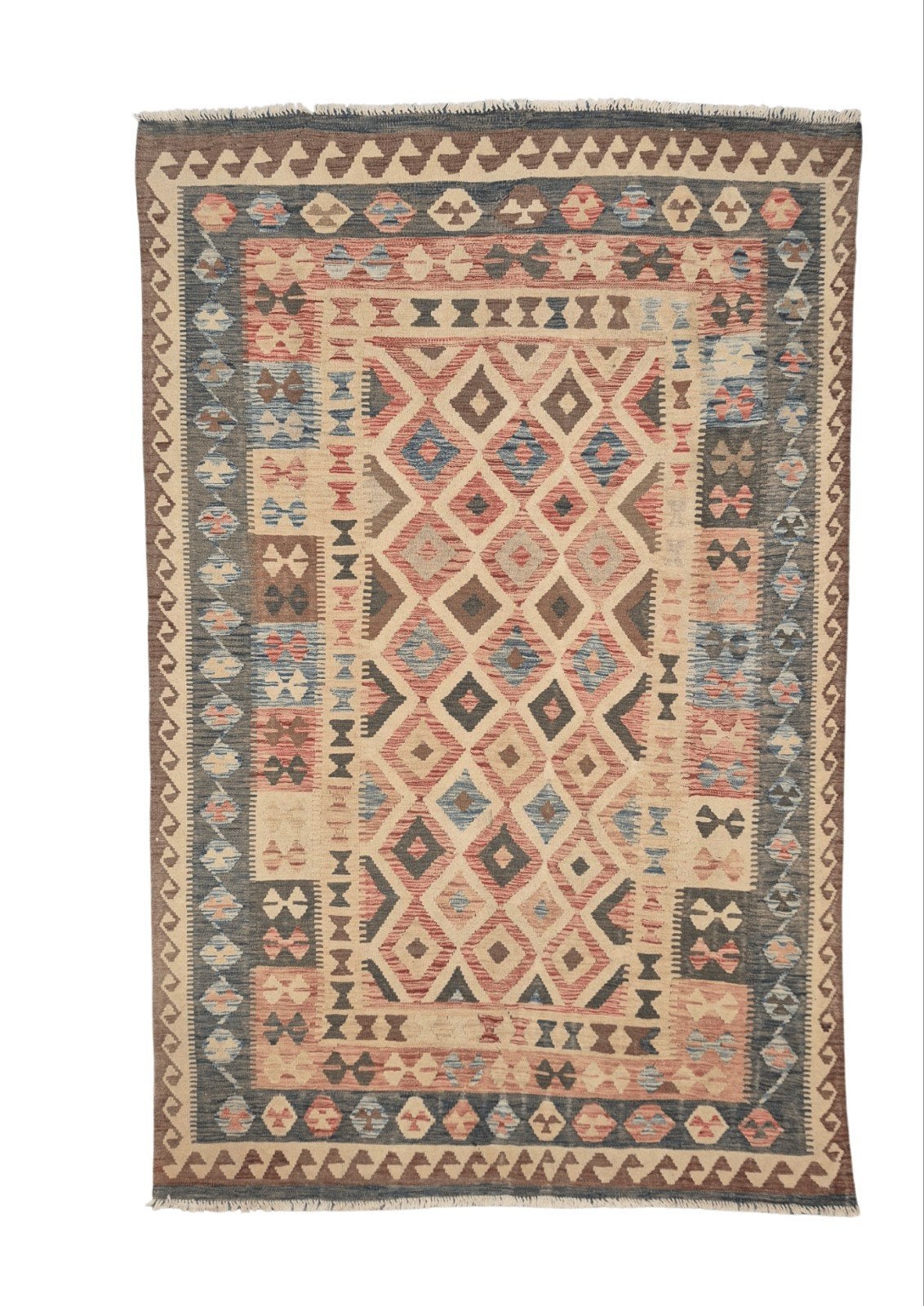 Afgan tribal kelim 290x190 handgeweven wollen vloerkleed, 1185Vb, Info@rugsandcarpets.nl, Kelim kilim perzisch tapijt wollen vloerkleed handgeknoopt