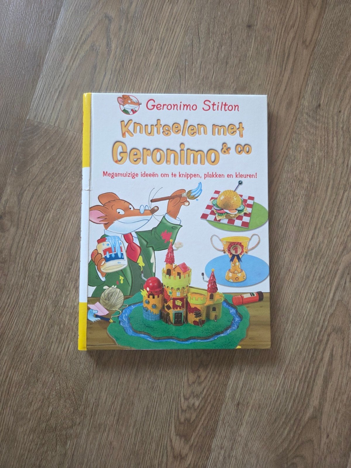 Geronimo Stilton Knutselboek: Megamuizige Ideeën, Hobby en Vrije tijd, Knutselen, Gebruikt, Overige thema's, Meerkleurig, Ophalen of Verzenden