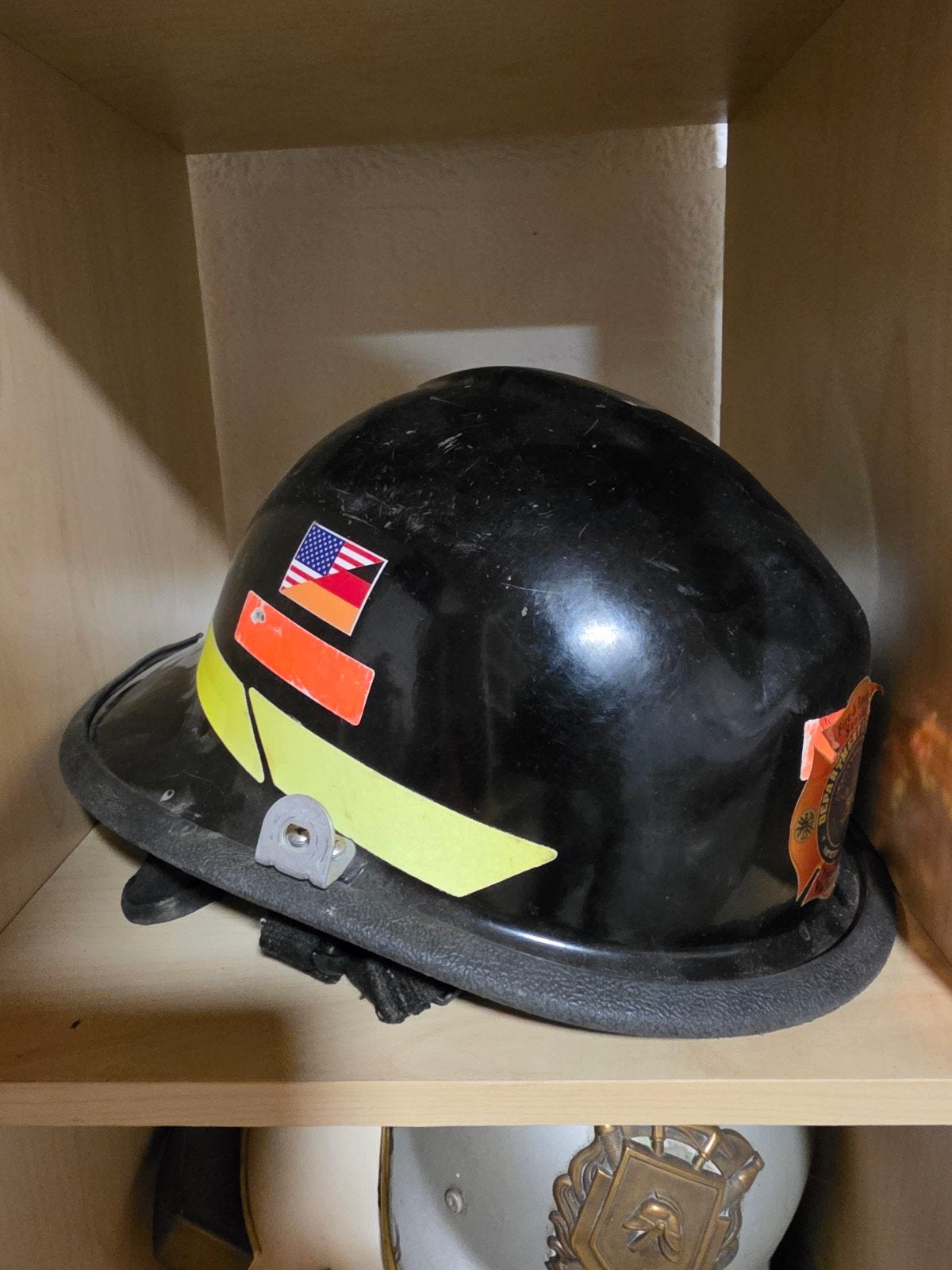 Amerikaanse Brandweerhelm  helm brandweer  usa, Ophalen of Verzenden, Landmacht, Amerika, Helm of Baret