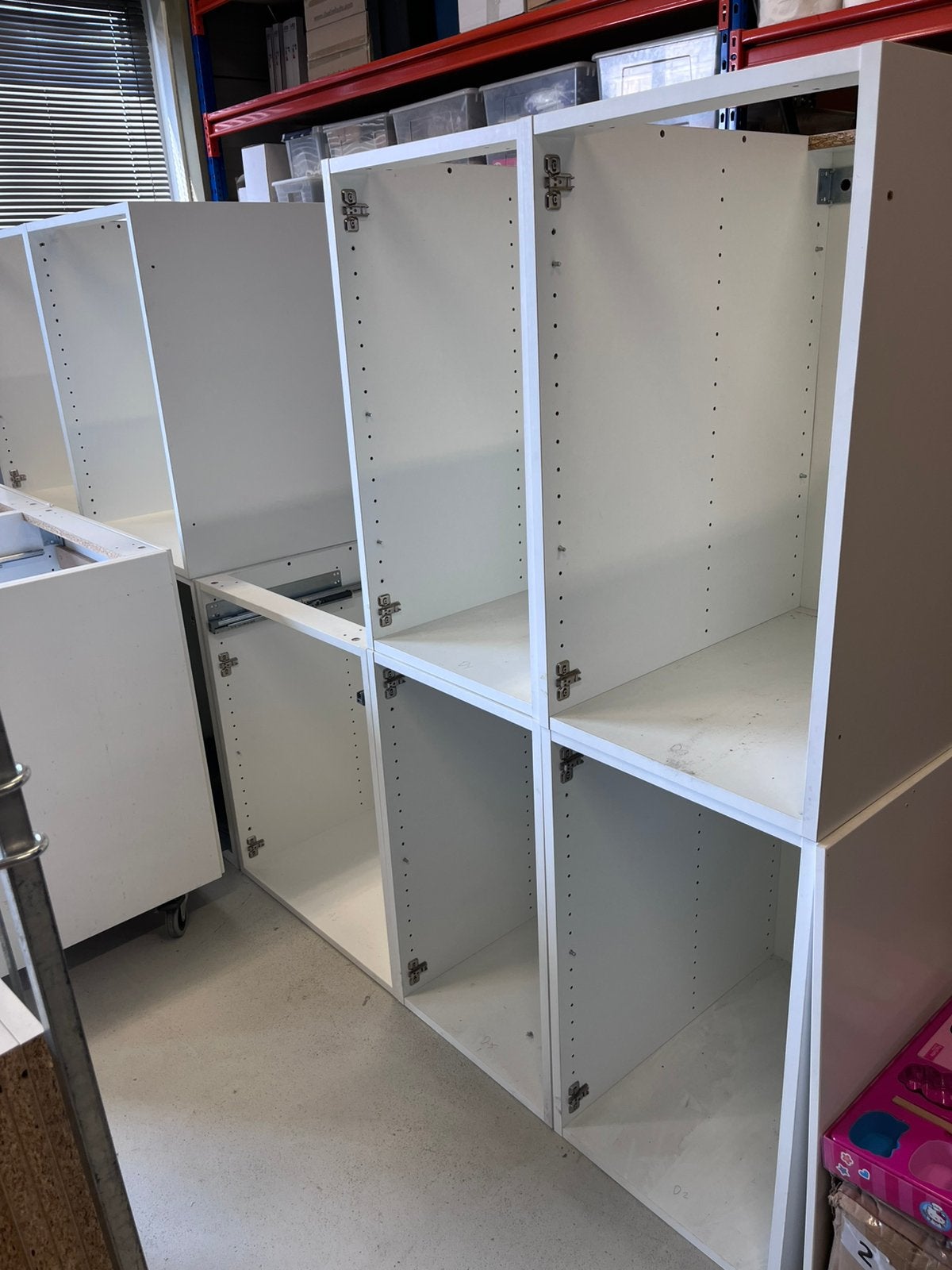 IKEA kastjes (17) met planken, deuren en lades, Huis en Inrichting, Kasten | Overige, Ophalen, Gebruikt