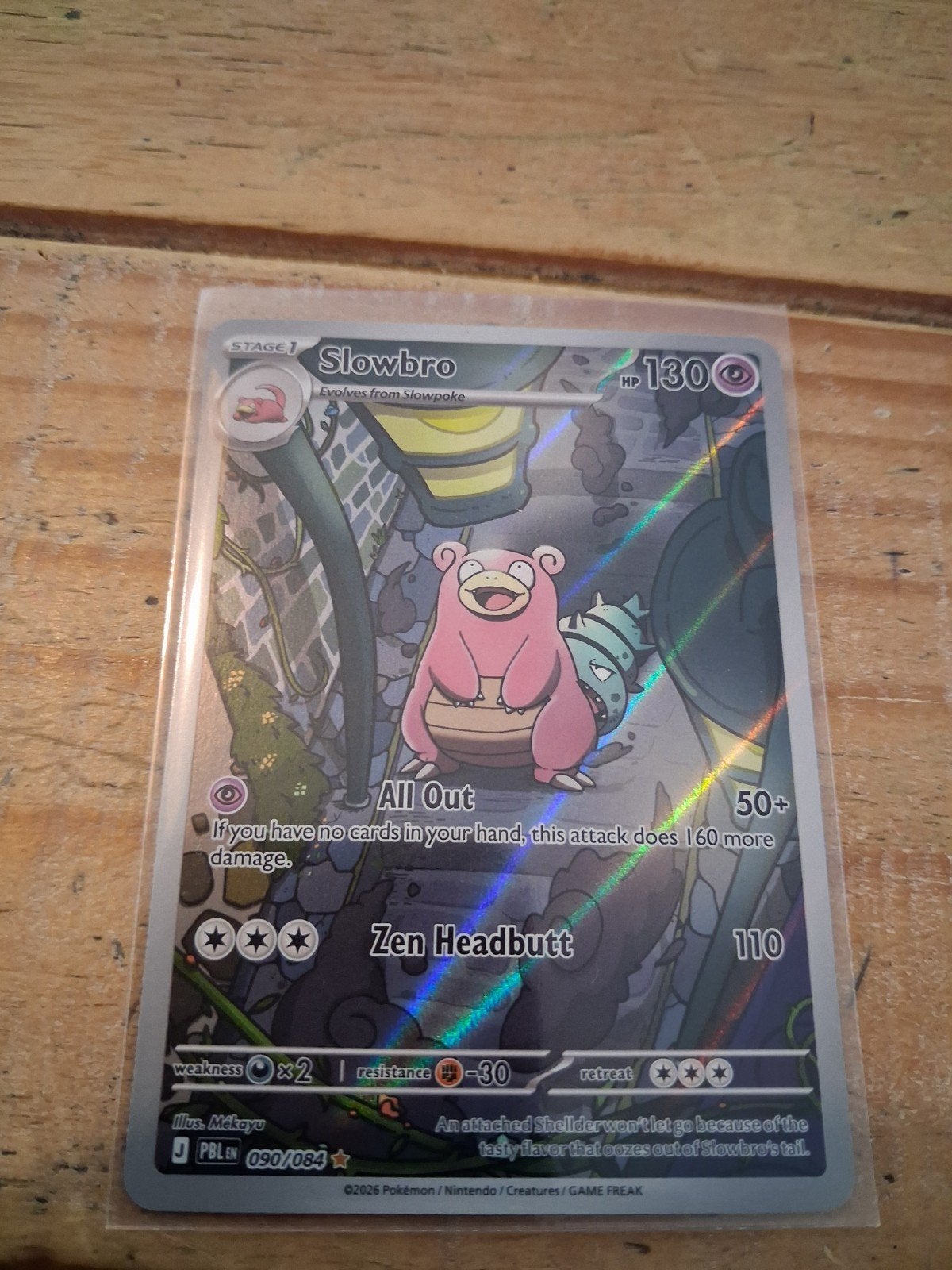 slowbro 90/84, Ophalen of Verzenden, Nieuw, Losse kaart, Foil