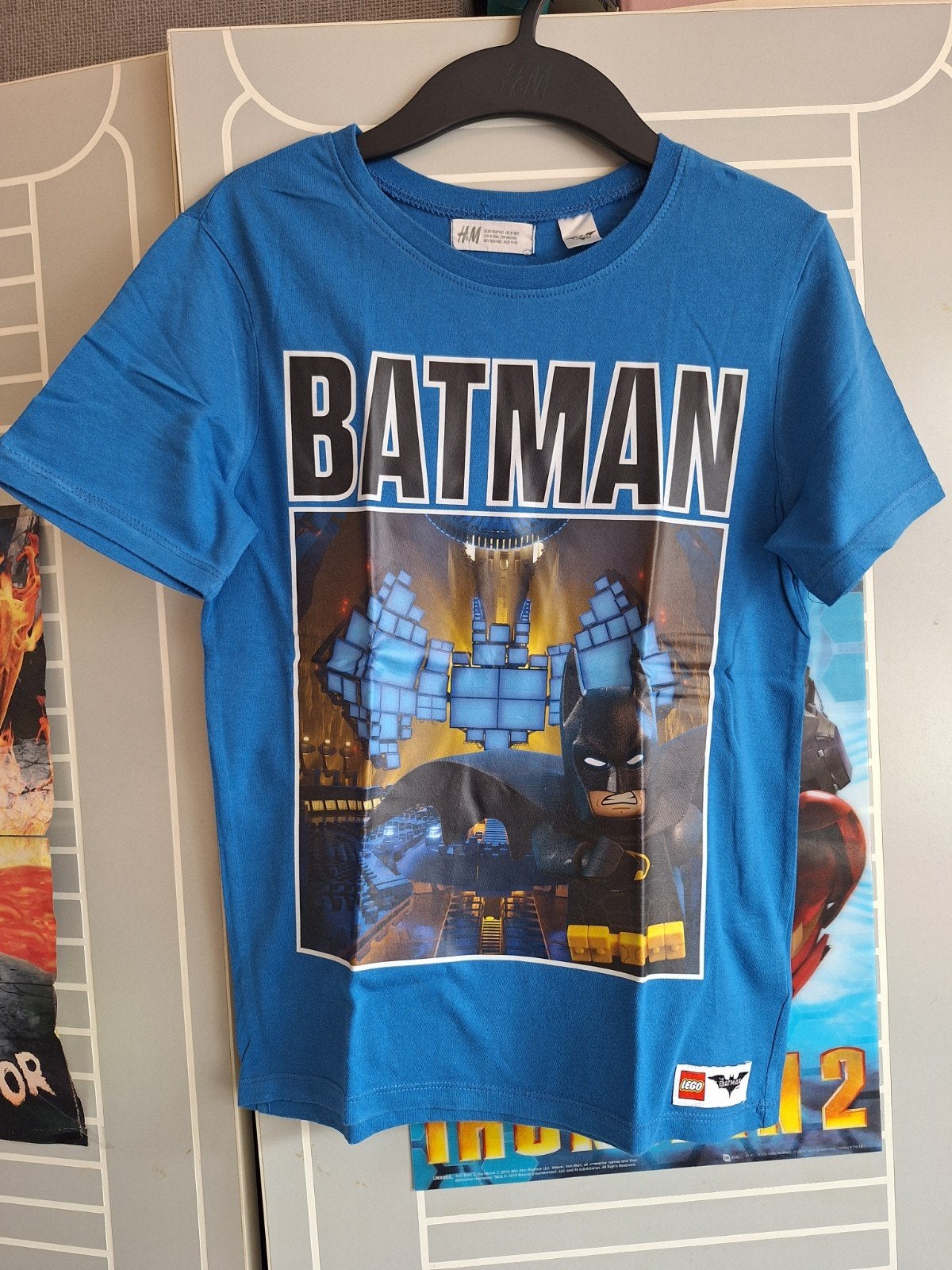 Lego Batman t-shirt mt 134/140, H&M, Ophalen of Verzenden, Zo goed als nieuw, Shirt of Longsleeve