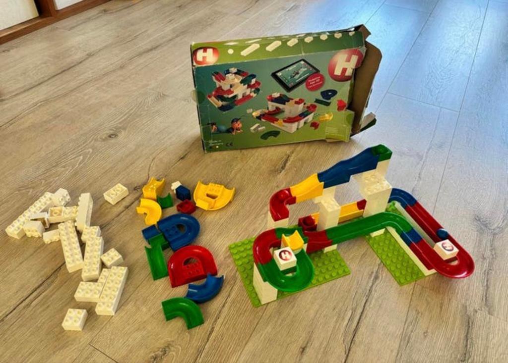 Hubelino knikkerbaan basisset, Ophalen, Gebruikt