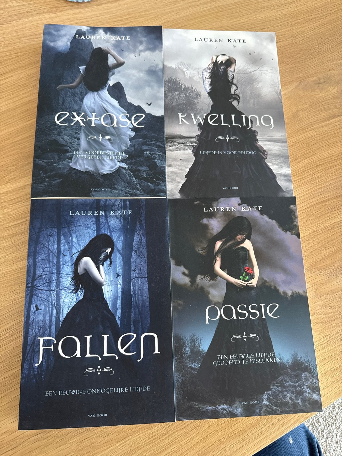 Fallen serie - Lauren Kate (4 boeken), Ophalen of Verzenden, Zo goed als nieuw, Nederland