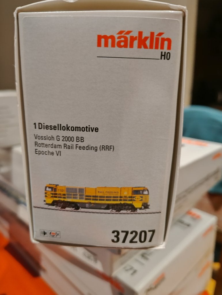 Märklin 37207 – Vossloh G 2000 BB "Rail Feeding" (RRF), Wisselstroom, Locomotief, Nieuw, Ophalen of Verzenden