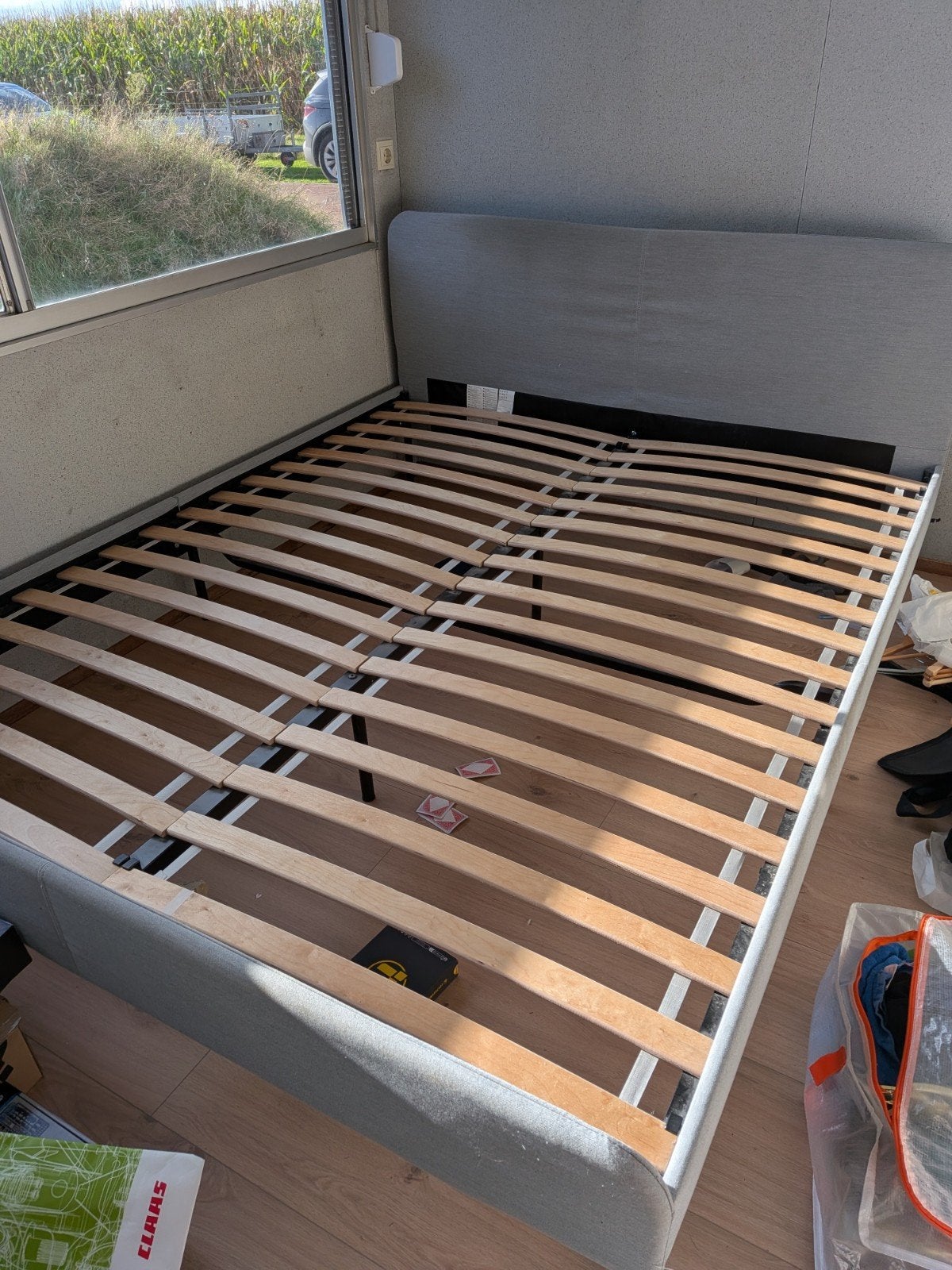 ikea slattum bedframe 160x200, Ophalen, Gebruikt, Tweepersoons, 200 cm