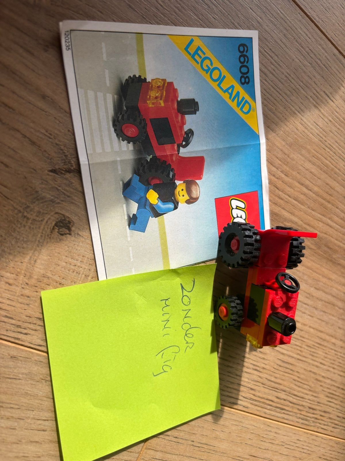 9977) LEGO Legoland 6608 Tractor (zonder minifiguur), Ophalen of Verzenden, Gebruikt