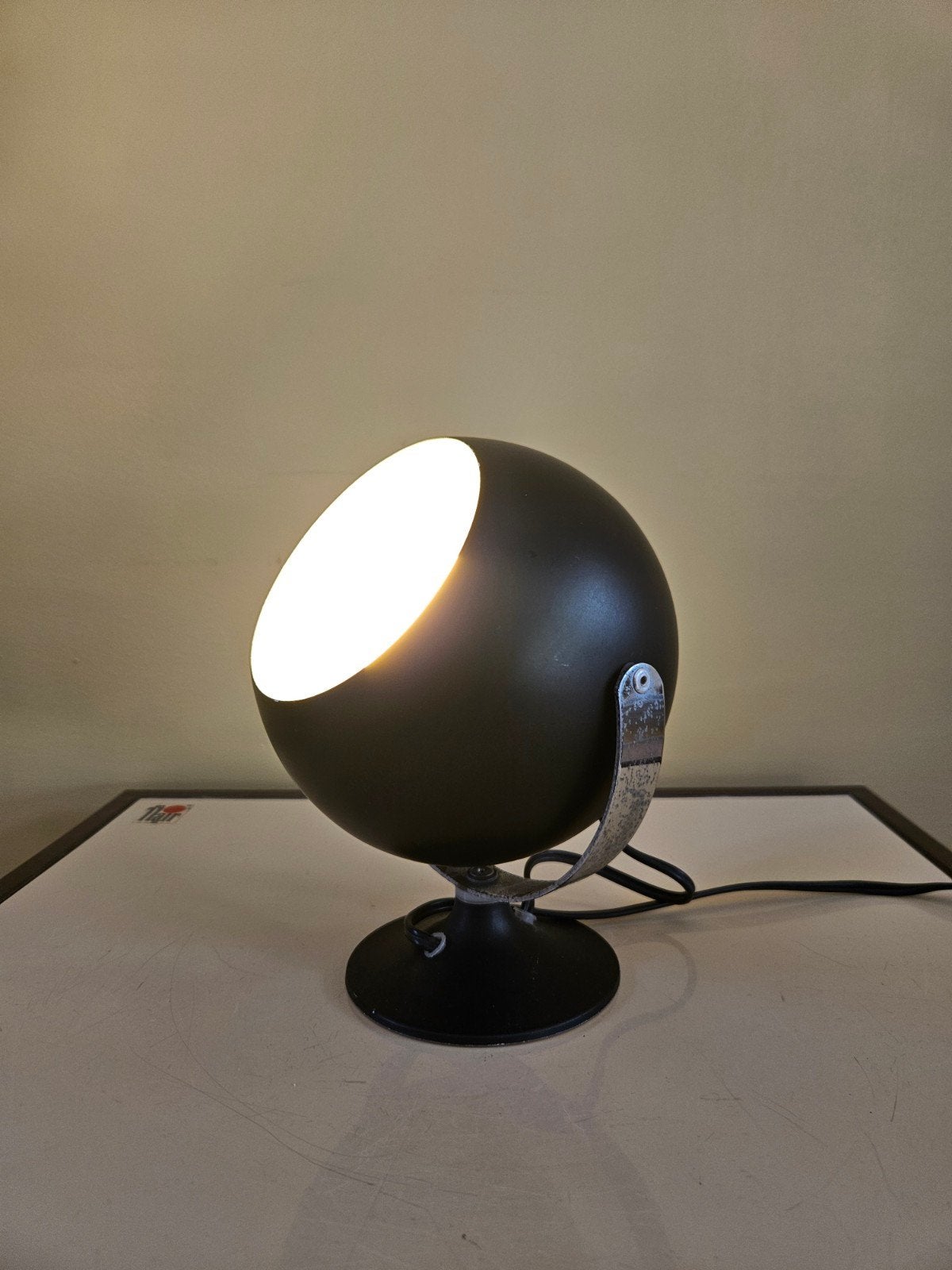 Anvia Eyeball Wandlamp Bollamp Jaren 70 Space Age, Ophalen of Verzenden
