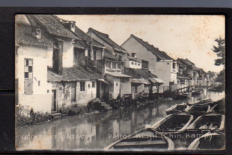 Ned Indië Chinese camp Pintoe Ketjil  1920 (toning) (7-32), Ophalen, Voor 1920, Buiten Europa