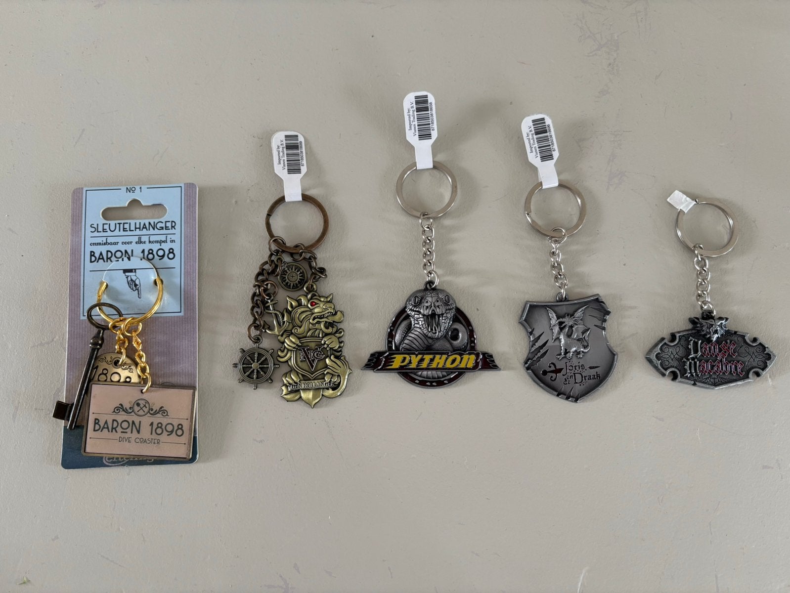 Efteling sleutelhangers, Verzamelen, Efteling, Ophalen of Verzenden, Nieuw, Overige typen