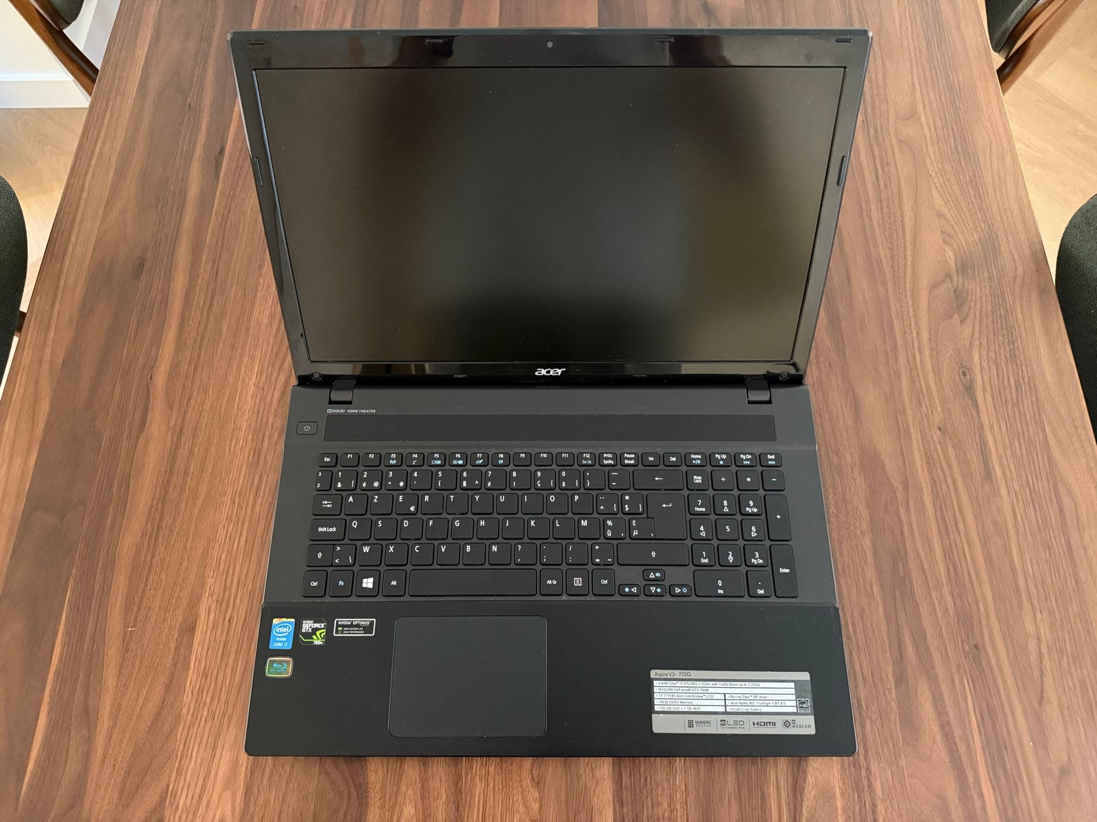 Acer Aspire V3-772G Laptop - i7, 16GB RAM, GTX 760M, AZERTY!, Computers en Software, Ophalen, Gebruikt, Met videokaart, 2 tot 3 Ghz