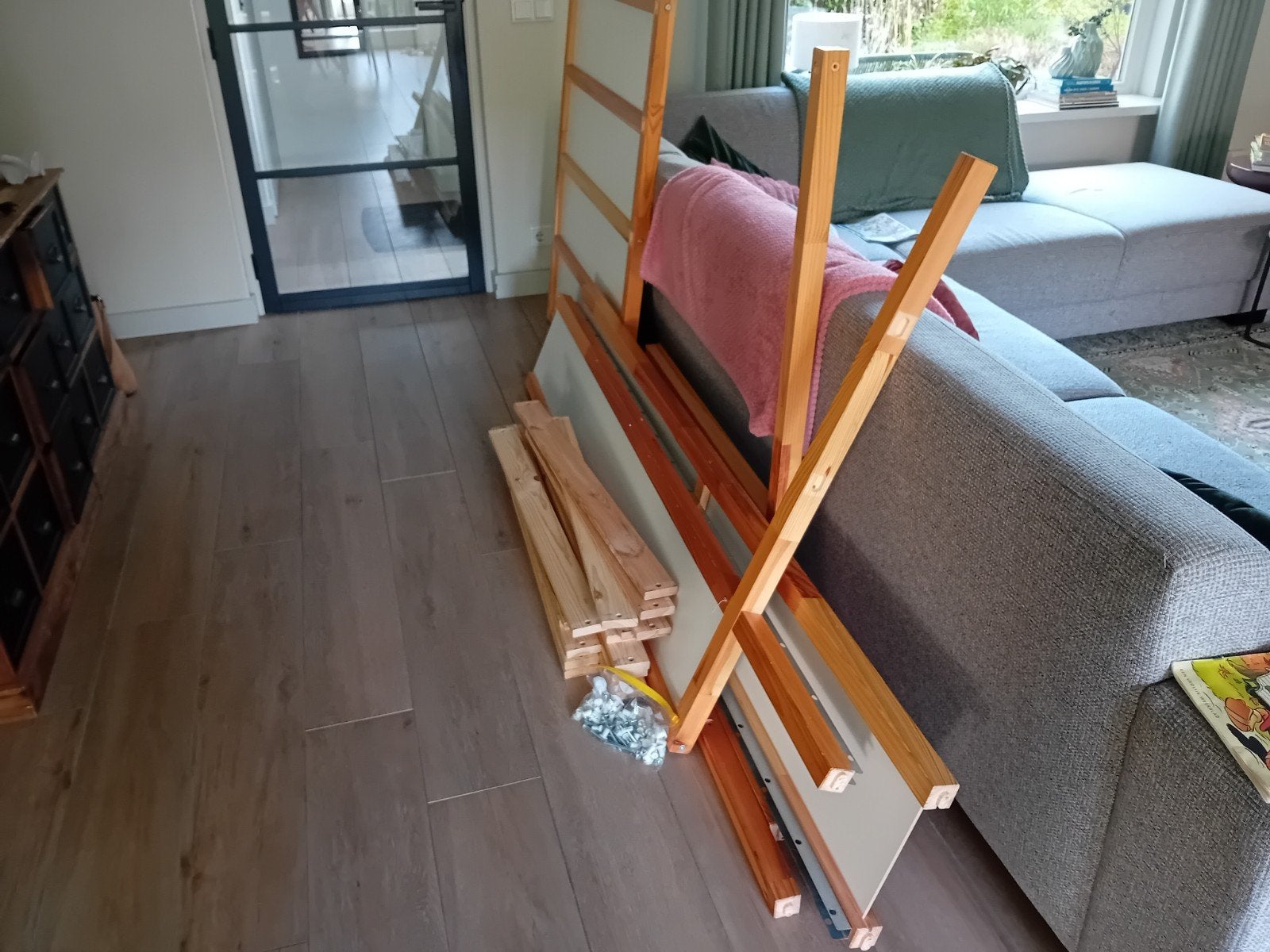 Kinderbed (van de Ikea), 90 cm, Eenpersoons, Wit, Ophalen of Verzenden