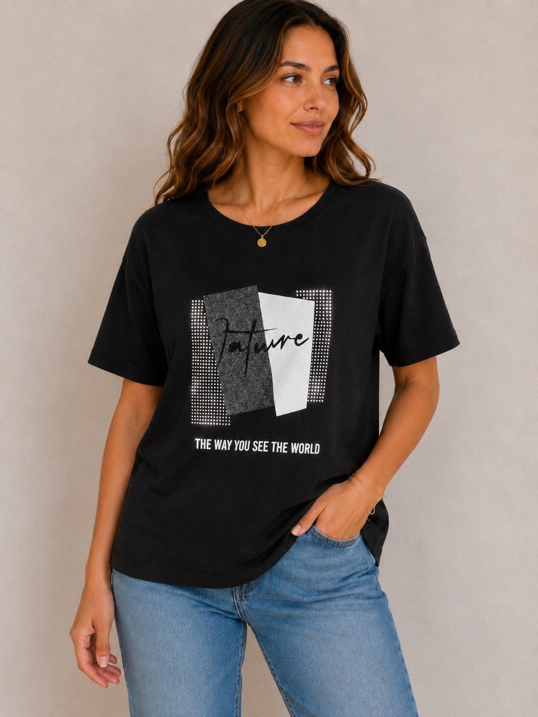shirt Future nieuw maat Medium zwart, Kleding | Dames, T-shirts, Maat 38/40 (M), Zwart, Nieuw, Ophalen of Verzenden