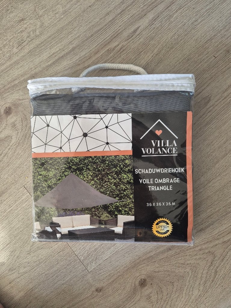 schaduwdoek driehoek schaduw doek nieuw 3 x 3 x 3, Ophalen of Verzenden, Nieuw