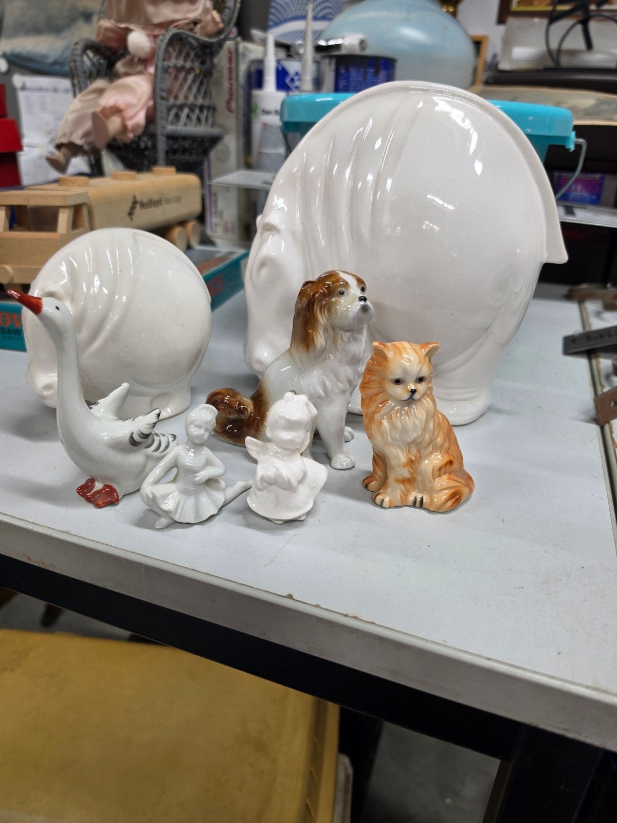 Diverse Vintage Porseleinen Beeldjes - Dieren en Figuren, Antiek en Kunst, Ophalen of Verzenden